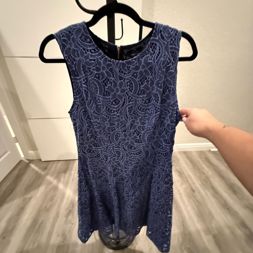 Elegant Blue Lace Dress Tommy Hilfiger size 10